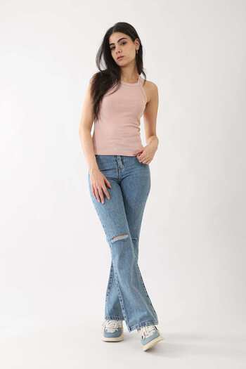CARINA Ribbed Strappy Cami Top