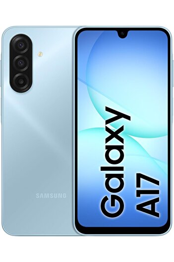 Samsung Galaxy A17 LTE, Android Smartphone, 128GB Storage, 6GB RAM, Blue, 6x OS Upgrades, Large Disp