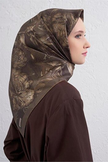 Armine Φουλάρι Sura Pure Silk 9409 - 84 Πράσινο Μικτό Σχέδιο