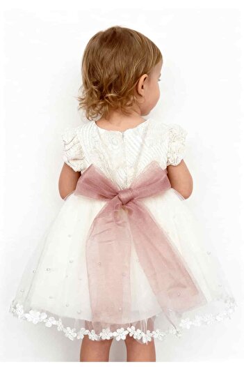 SIRRI Baby Girl Evening Dress Set of 3 Tulle and Lace 6-24 Months