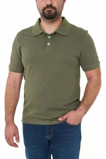 Glo Story Classic Polo T-shirt, Patrik, Khaki