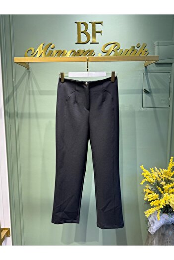 Sentez Milano Boru Paça Pantolon 5603 Siyah