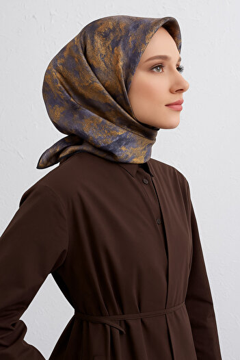 Armine Φουλάρι Sura Pure Silk 9433 - 51 Μικτό σχέδιο λιλά