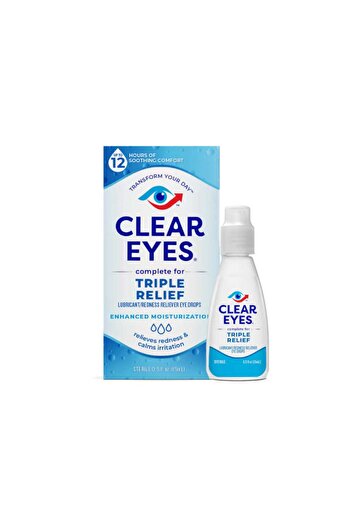 Clear Eyes TRIPLE ACTION MOISTURIZES DROP 15ML