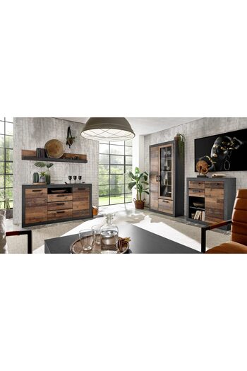 LUNA HOME »BROOKLYN« wall shelf with antique look, 153 cm long