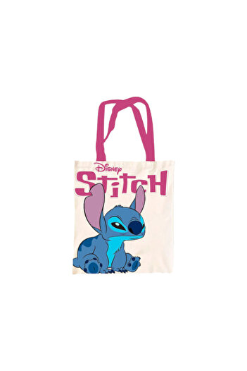 Stitch Multicolored shopping bag, long handle, 38x44 cm,