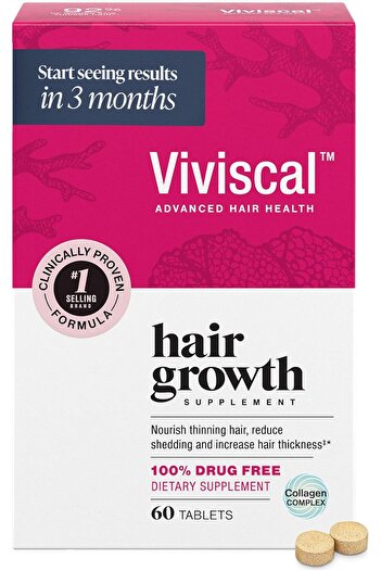 viviscal Hair Growth Supplements For Women For Thicker, Fuller Hair, Nourishes Thinning & Loss, With