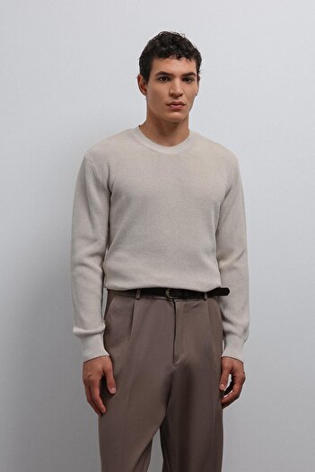 Antioch Stone Textured Men's Sweater