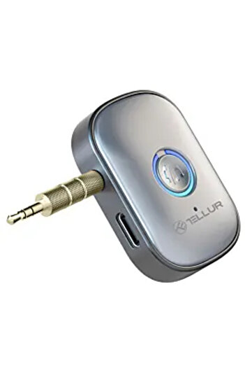 TELLUR Adaptor bluetooth Tellur, receptor audio, AUX 3.5 mm, Gri