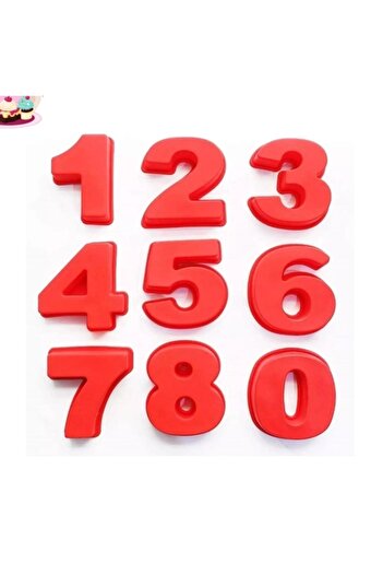 Anyta Cooking Set 9 pcs silicone baking molds with numbers -