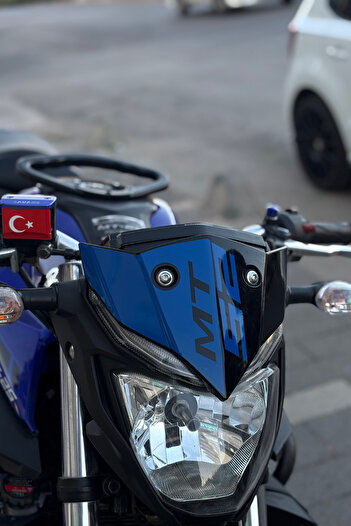 Banxtre Navy Blue Color Head Sticker Decal for Yamaha Mt25