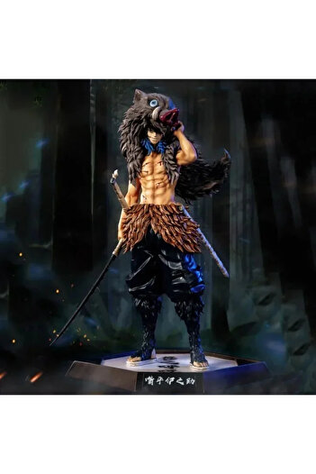 BANDAI Yellow 30cm Demon Slayer Figures Hantengu Anime Figure Himejima Gyoumei Figurine Kimetsu No Yaiba To