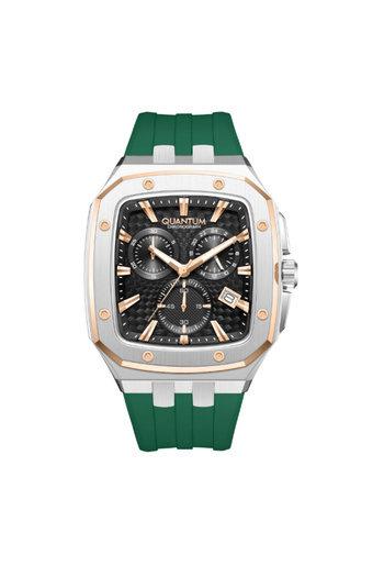 Quantum Men's Chronograph Dark Green Dial Watch - HNG1033.567
