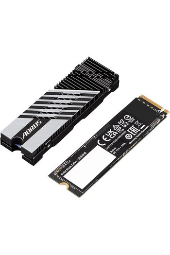 Gigabyte محرك أقراص الحالة الصلبة الداخلي AORUS Gen4 7300 SSD بسعة 1 تيرابايت PCIe 4.0 NVMe M.2
