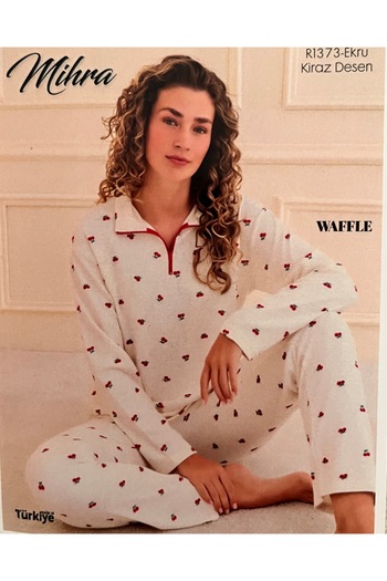 Mihra Milan Kadın Uzun Kollu Pijama Takımı - Rahat ve Şık Ev Giyim