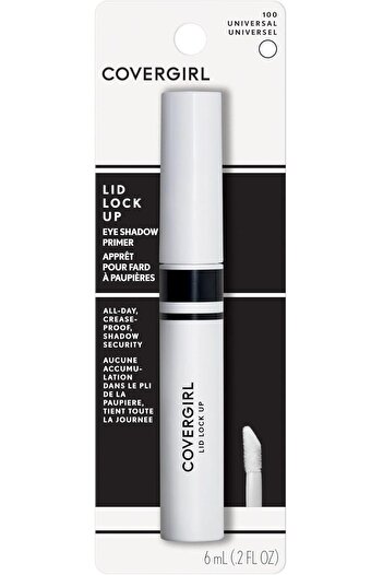 covergirl Lid Lock Up Eyeshadow Primer, Universal 100, 6mL (0.2 fl oz) – Crease-Proof, All-Day Shadow Hold