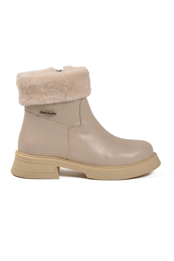 Pierre Cardin Cream Inner Fleece Anti-Slip Sole Cold Resistant Women's Boots Pc-55268 Z