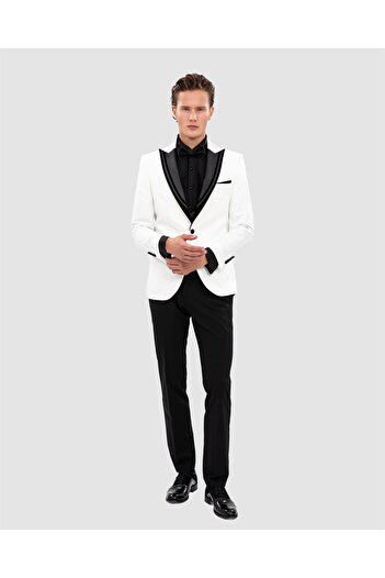 Suit Sartoria 5836 Sivriyaka Yelekli Çıkmayaka Damatlık
