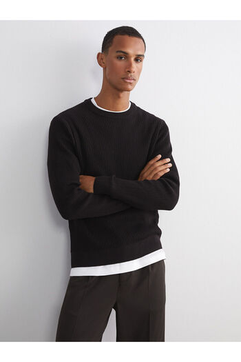 LC Waikiki Brown Crew Neck Men's Knitwear Sweater