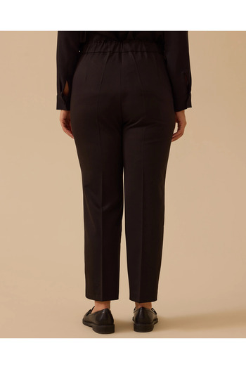 Gala-Xi Plus Size Single Button Straight Leg Pants