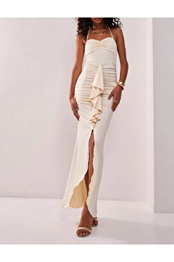 SHEIN MUSERA maxi dress, cream