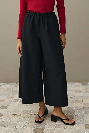 Fahhar Wide Leg Pants Black