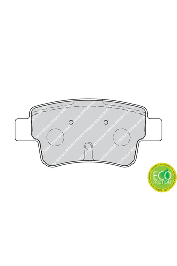 FERODO Brake pad set, rear, Fiat Grande Punto,