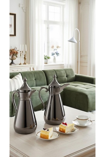 Generic 1 liter/700 ml tea and coffee thermos set