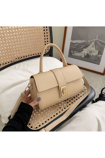 Rivina Mi̇ss Women's Flip-Lock Detachable Strap Hand Shoulder and Arm Bag
