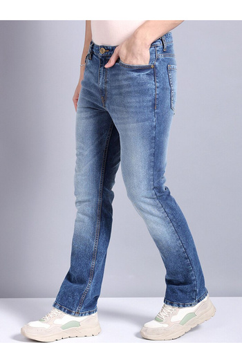 The Indian Garage Co By Styli Men Mid Wash Stretchable Jeans