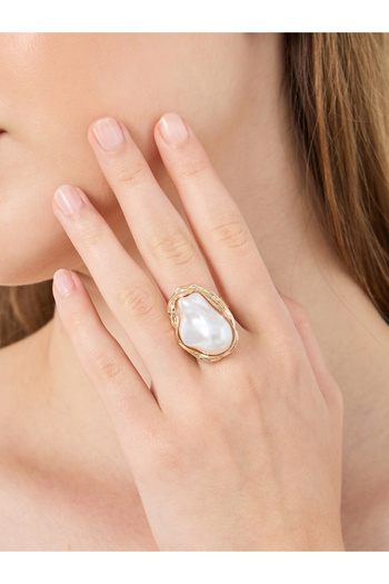 Styli Faux Pearl Accent Ring