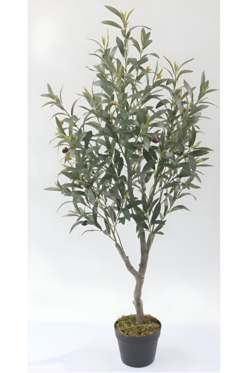 Essentials 360 Home Decoration Artificial Olive Tree 120cm Fake Plant Faux Tree Decorative Tree