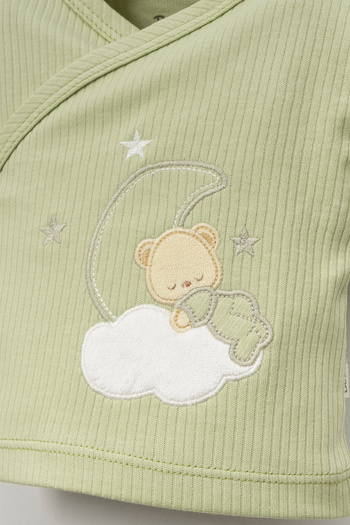mini mia Bebitof Sleeping Teddy Bear with Moon Embroidery 5-Piece Newborn Hospital Release