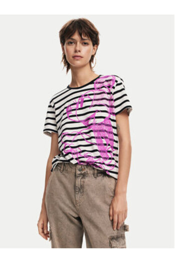 Desigual Γυναικείο T-Shirt 24WWTKA1 Λευκό