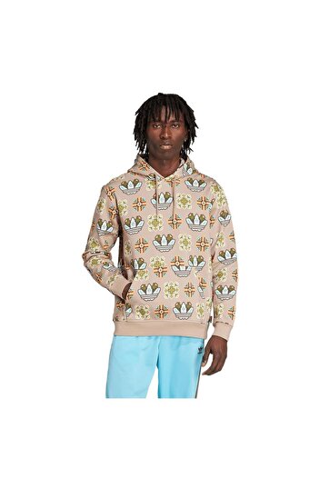 adidas Men's Brown Sweatshirt Graphic Lo Hd Jw1084