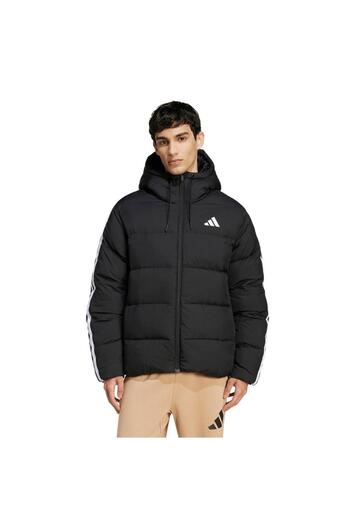 adidas Men's Black Coat Ess 3S P D Hd J Jm4165