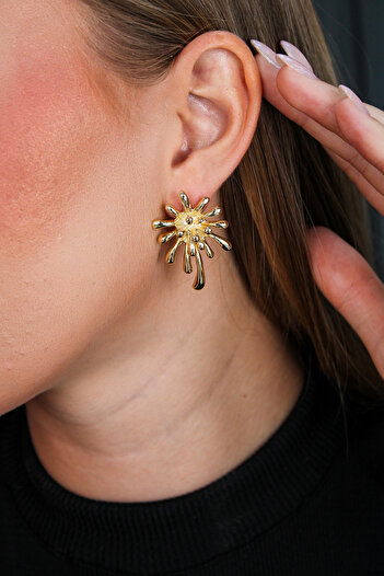TRENDTAKI Vintage Cluster Earrings Gold Plated 00275