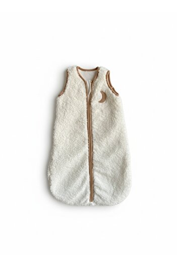 Kuarks Winter Baby Sleeping Bag 100% Cotton Combed Cotton Lined Plush Baby Sleeping Bag Newborn 0-6 Months