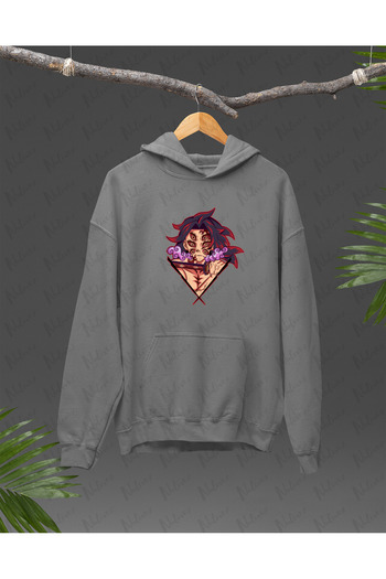 Nulivez Anime Demon Slayer Design Printed, High Quality Unisex Oversize Hoodie