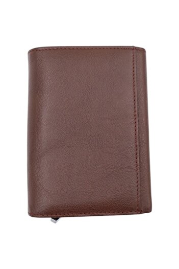 HASSION Women's Leather Wallet G065, Brown