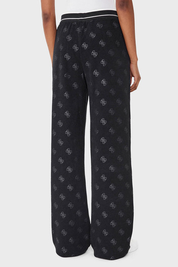Guess Paulina Loose Fit Normal Bel Geniş Paça Fitilli Logolu Pantolon V5BB00K1902 PANTOLON V5B