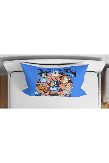 Erays Home Cute Ghost Dog Patterned 3D Digital Printed Single Children's Duvet Cover Set Without Sheets