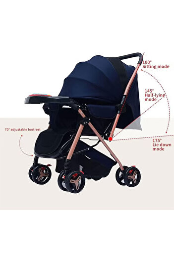 Yelajoy Folding Lightweight Stroller with Adjustable Handle and Two-Way Push with Detachable Music Keyboard