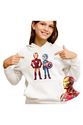 OEM Kids Girls Hoodie Iron Man Rick and Morty Captain America