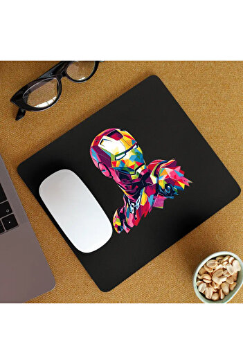 OEM Mousepad Iron Man Geometric Iron Man Steel