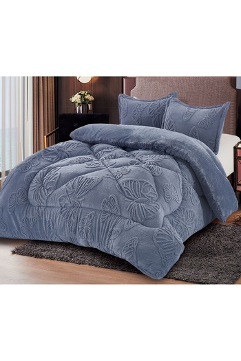 CHIRASO Cocolino CHIRASO PILLOW, Embossed Butterfly Pattern, 3.5 kg, Double Bed 200x230cm and 2 Pillow Cases 50x70
