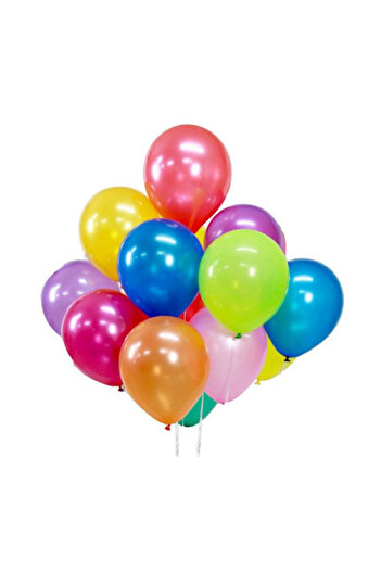 HALAMODO 100-Piece Colourful High Quality Party Decoration Pearl Latex Balloon Set