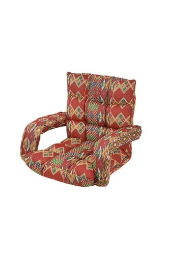 smart home Premium Folding Floor Chair with Armrest – Comfortable Velvet Fabric Recliner Chair, 65x55x55cm