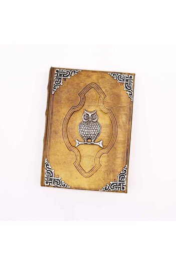 OEM Vintage Leather Diary | Handmade | Owl | 26 x 18 cm