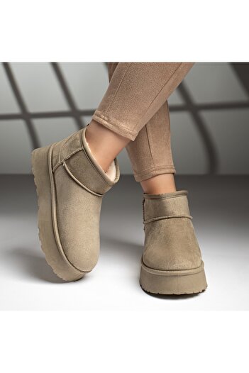 BMoD Women's green suede UG-style boots MOD12590